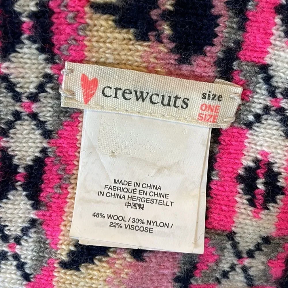 ✨Crewcuts by J Crew Hamburger & Ice Cream Cone Fairisle Scarf